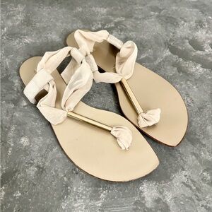Dusica Sacks gold tan sandals size EU 36/ US 5.6-6
